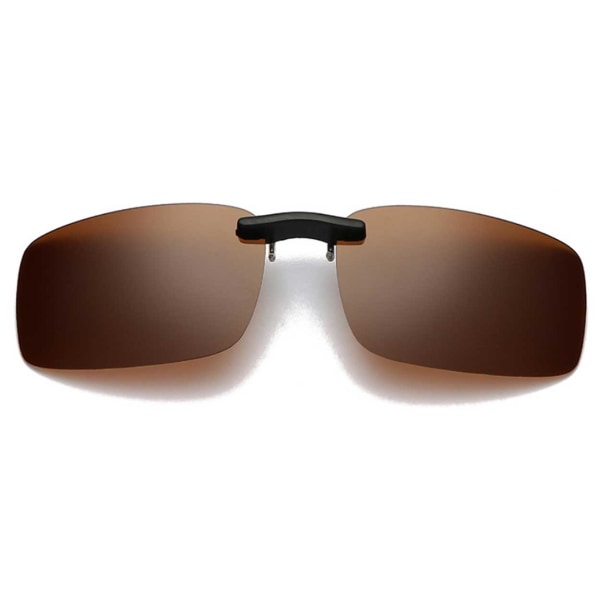 Clip-on solbriller Brun 35x56mm brun - Perfet brown