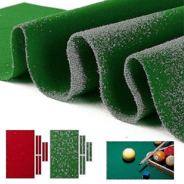 Tjock 7ft /8ft /9ft Pool Snooker Bordduk Filt Inomhusspel Biljardtillbehör Snooker Biljardtillbehör-Perfet Red 8FT-260x142cm