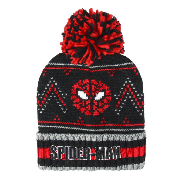 Spider-Man Kids/Kids talvihattu musta/punainen - täydellinen Black/Red One Size