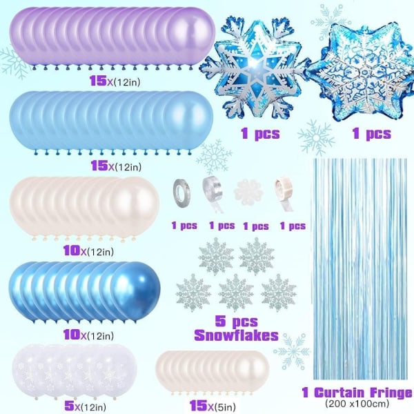 Frozen balloon garland arch Kit, Frozen balloon girl birthday de- Perfet