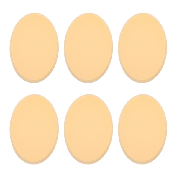 6 stk. Makeup Svampe Oval Ansigts Svamp Dobbelt Anvendelse Foundation Makeup Svampe - WELLNGS