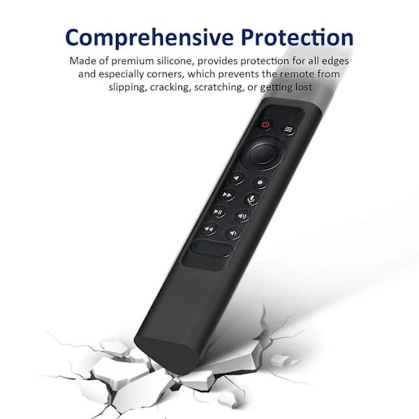 Beskyttende silikonhylser for kontroller Kompatible med NVIDIA Shield TV Pro fjernkontroll, hudvennlig dekselpose, svart-Perfekt red