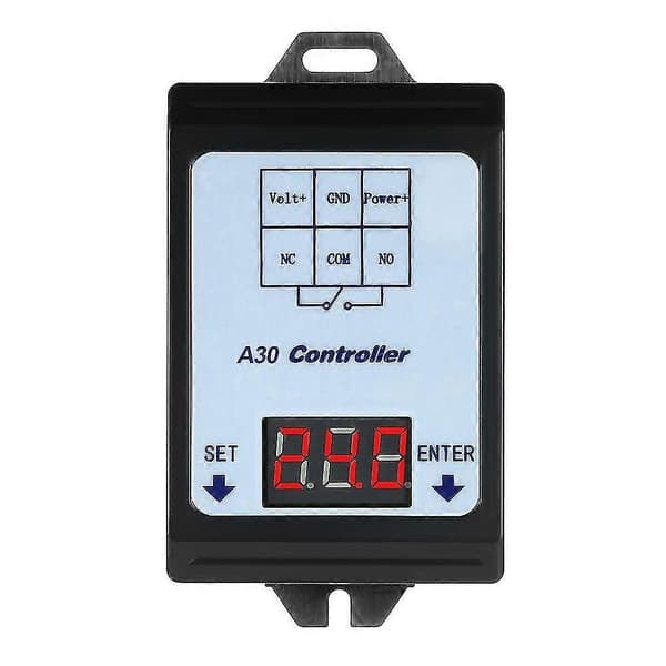 DC 6~80V Spændingsdetektering Opladnings- og Afladningsmonitor Relæ Switch Controller med Kabinet - Perfekt