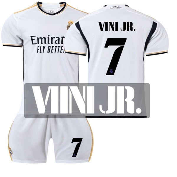 23-24 Ronaldo No.7 Real Madrid Cf Home Soccer Jersey T-paita - Perfet XL