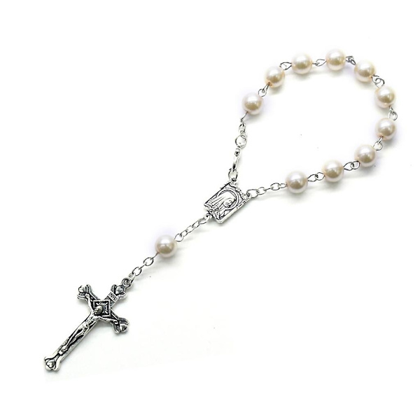 Minirosary Dopgåva 11-Pärlor Pärl Fingerrosary Bröllop Festfavorit-Perfekt 14