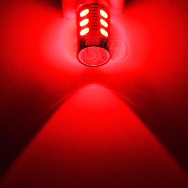 2st 1157 BAY15D LED-lampor 12 SMD 5630-chips High Power -bromsljuslampor P21/5W Bil LED-lampa Vit Röd Gul Auto 12V 24V（rött ljus） - Perfet