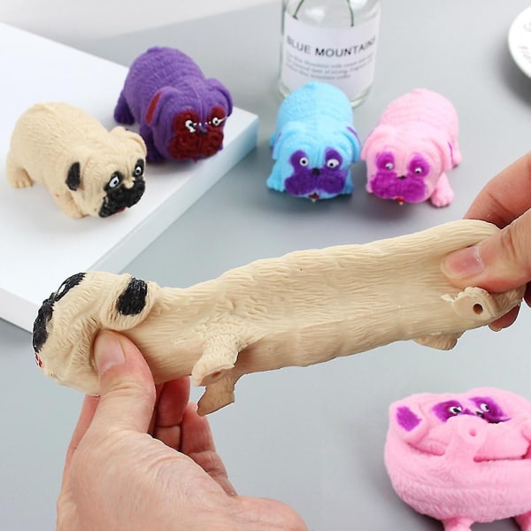 1 stk sanselegetøj til børn Stress Relief Pug Squishy Toy - Perfet
