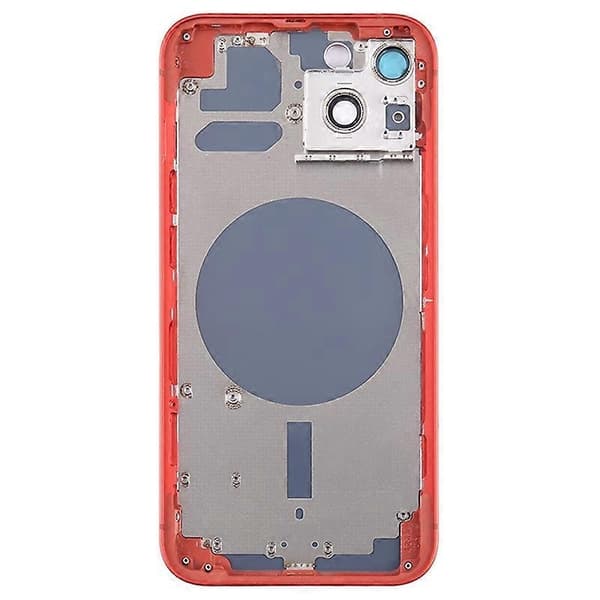 for iPhone 13 6.1 tommer Bak Batterideksel + Midtre Plate Ramme + Sideknapper Erstatning - Perfekt Style D