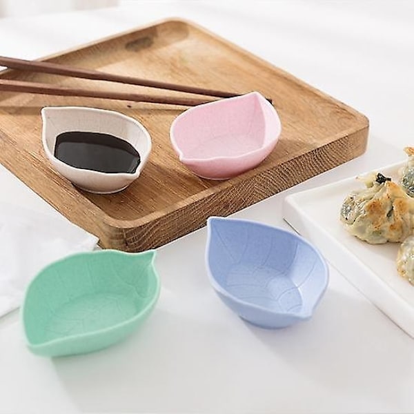 10 stk. Sausskål Matvaregodkjent Kontakt Lett å vaske Plast Japansk Stil Hjerteform Krydderfat Kjøkkenredskap-Perfekt blue Love Heart