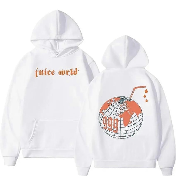 Juice Wrld Rapper Hoodies för Män och Kvinnor Street Fashion Jackor Populära Hip Hop Tröjor Vinter Överdimensionerade Långärmade Streetwear-Perfet 2 XL