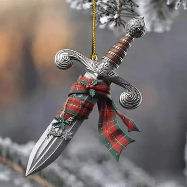 Nytt Juletrepynt, Outlander Dekorasjon Hjem Collage Festlig 8cm - Perfekt E 1pc