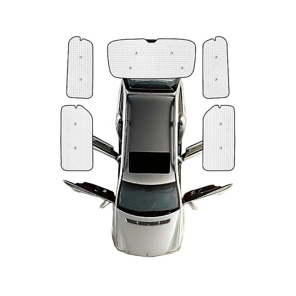 Full Cover Solskydd för Hyundai Starex H-1 Huiyi iMax 2007-2017 Solskyddsskydd Fönstervisir Vindrutor Biltillbehör-Perfekt Rear sunshades