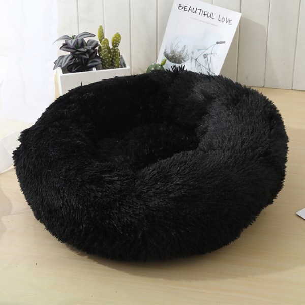 Pyöreä muhkea lemmikkipesä - Perfet black Outer diameter 110cm