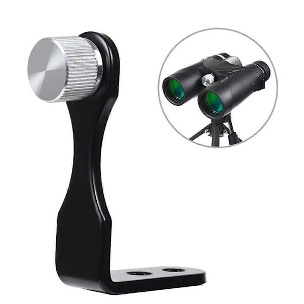 Fuldmetal Kikkert Teleskop Beslag Holder Dedikeret L Adapter Kompatibel med Kikkert Tripod Connector (Sort)-Perfet