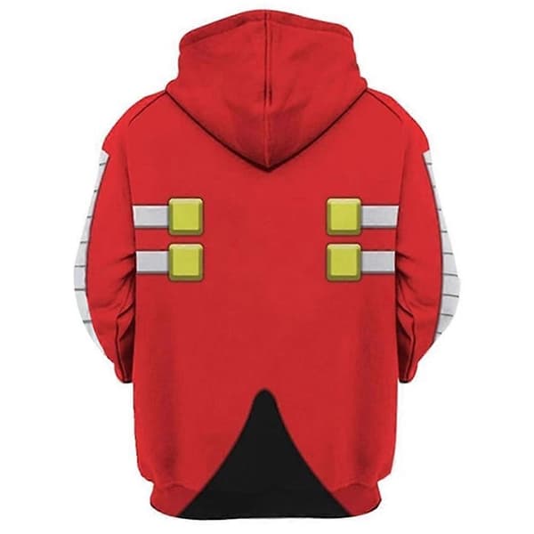 Dr. Eggman Cosplay Hættetrøje Voksen Print Hættetrøje Sweatshirt Pullover-Perfet XXXXXL