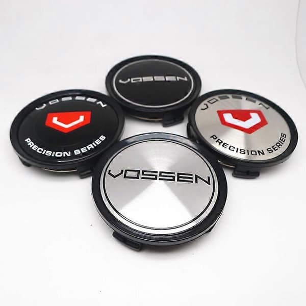 4 st 75mm 70mm Vossen Hjulcentrum Navkapslar Bilfälgar Dammtätt Skydd Badge-Perfet E