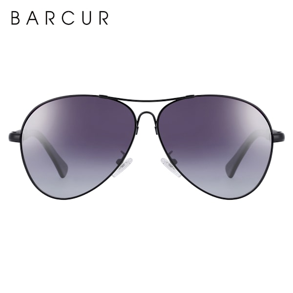 BARCUR Design Aurinkolasit Titaaniseoksesta Polarisoidut Aurinkolasit Miehille Naisille Pilot Gradient Lasit Peilin cover Oculos De Sol Gold Gradient Gray-Perfet Gold Gradient Gray BARCUR