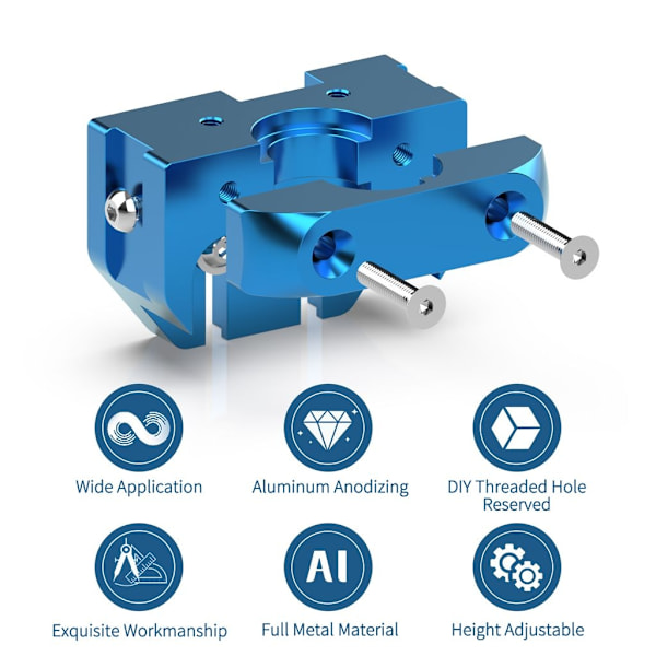 Full Metal V6 och V6 Volcano Multi-Mount för Creality 3D-skrivare CR10 S/ CR10 Pro/ Ender-3 /Ender-3S/ Ender-3 PRO/ Ender 6/ - Perfet