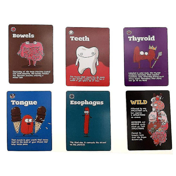 Organ Attack Brettspill Kortspill Familiebrettspill for 2-6 spillere - Perfet