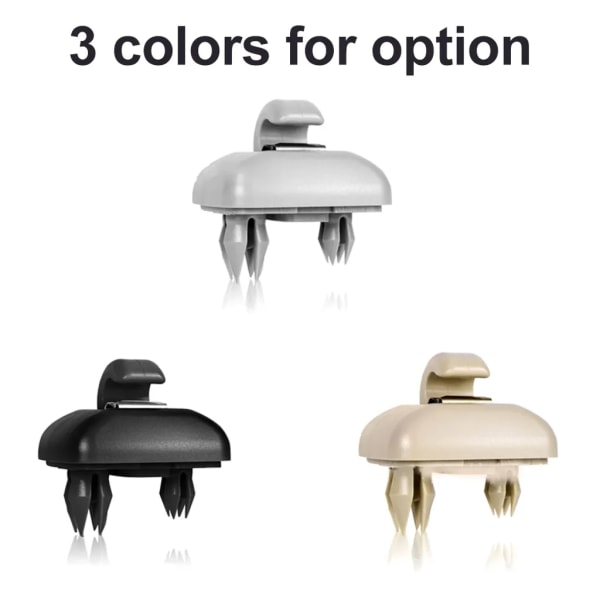 2kpl sisävarjostimen koukkukiinnike Audi A1 A3 A4 A5 Q3 Q5 (8E0 857 562) A7 B6 B7 B8 S4 S5 aurinkovarjoteline Auton sisäosat Harmaa- Perfet
