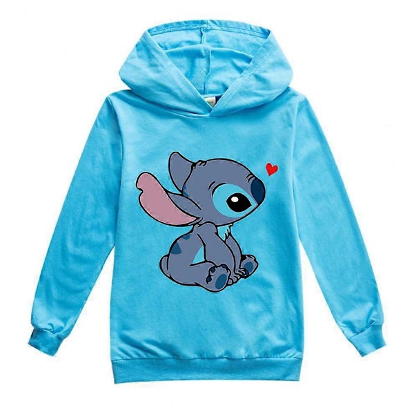 Lasten poikien ja tyttöjen Disney Stitch jouluhupparit - Perfet LightBlue 2-3year(100cm)