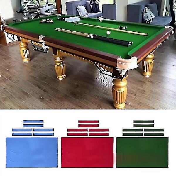 Heavy Duty 7ft /8ft /9ft Biljardbordduk Filt Innendørs Spill Biljard Tilbehør Snooker Biljard Tilbehør-Perfet Red 9FT-280x142cm