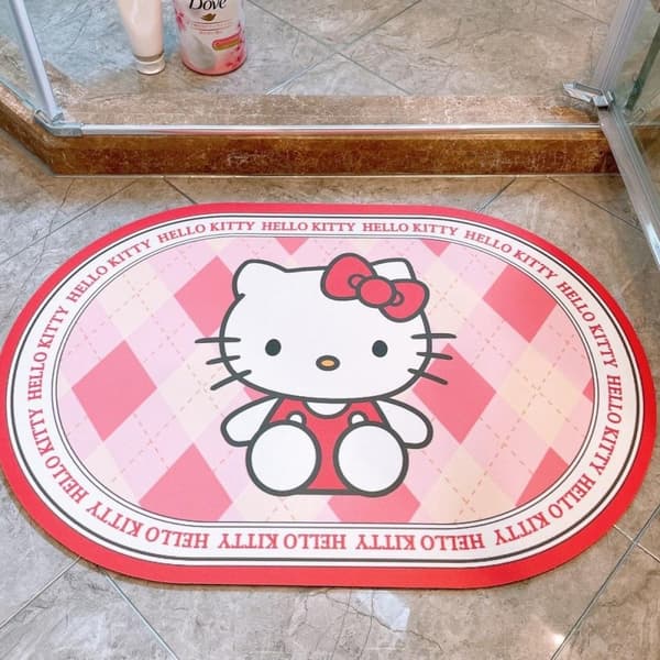 Sanrio matta toalett absorberande snabbtorkande halkfri golvmatta - Perfet Pudding dog