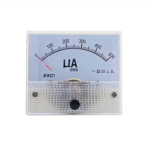 Rektangulær Panelmontert Amperemeter Amperemeter Tester 50uA 100uA 200uA 500uA-Perfekt 0-50uA