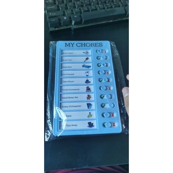 Portable Memo Plastic Sheet RV Checklist - Perfet blue