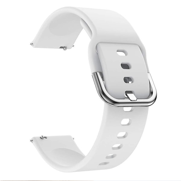 20 mm firkantet spænde silikone smart watch rem kompatibel med GarminMove Luxe/Move Style/Move 3-Perfet White Style B Garmin Vivoactive 3