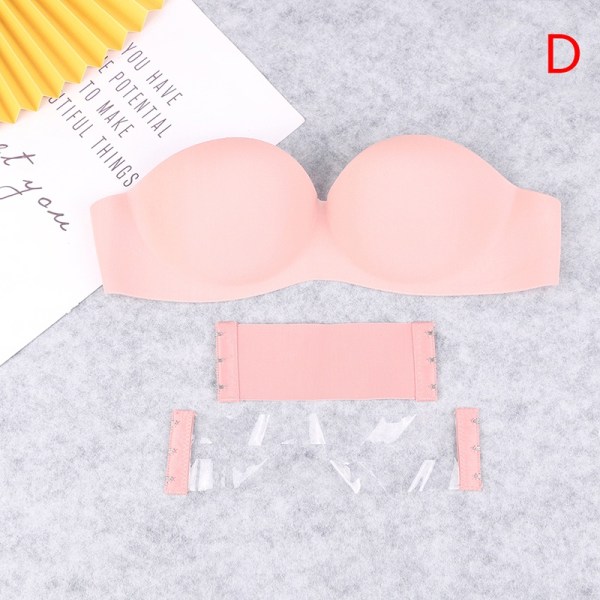 Tube Top Undertøj Sexet Undertøj Stropløs BH Push Up BH - Perfet Pink 38/85AB