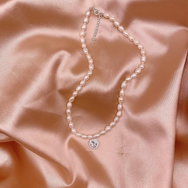 Halskæde Pearl Vintage Choker piges modesmykker Ac3122 - Perfet A11