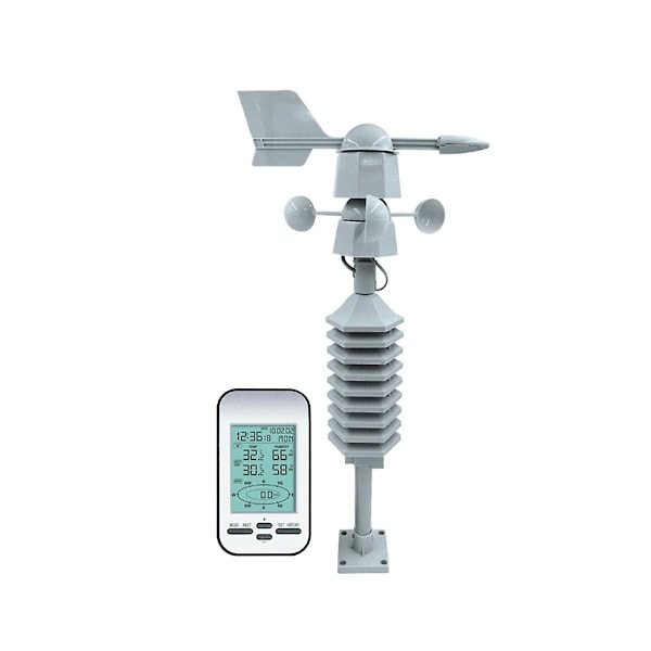 Professional Wireless Out Wind Speed Direction Sensor Digital Wind Temperature Humidity Meter-Perfet 0 0