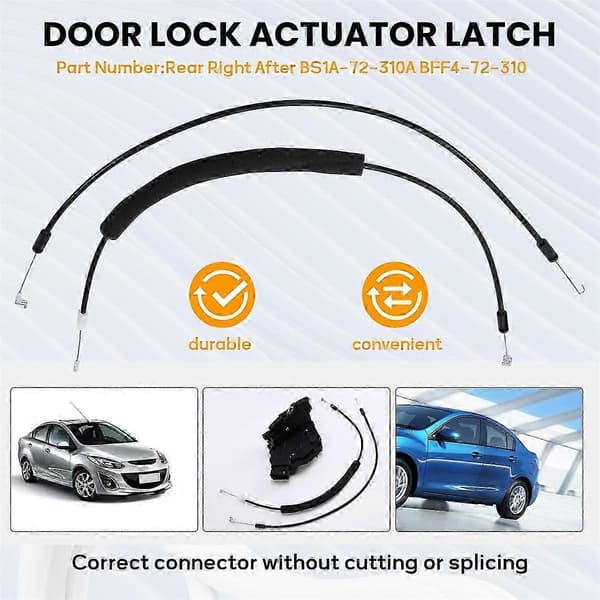 Bildørlåsaktuator Låskontroller egnet Kompatibel med Mazda 3 2008-2012 BL-Perfet Rear Right