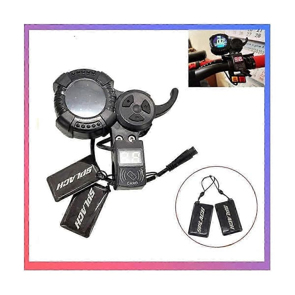 Kompatibel med VSETT 8/8+/9/9+ och ZERO 8/9/10/8X/10X/Z8PRO Elscooter med Integrerad LED-Display Trigger Accelerator Gasreglage-Perfekt