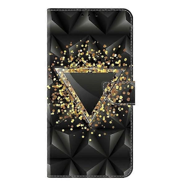 Telefonfodral för Samsung Galaxy S25, PU Läder Plånboksfodral med Ställ-Perfekt Rhombus