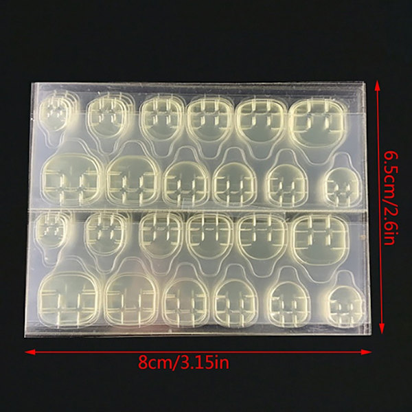 240 st självhäftande tejp Lim Nails Sticker - Perfet B