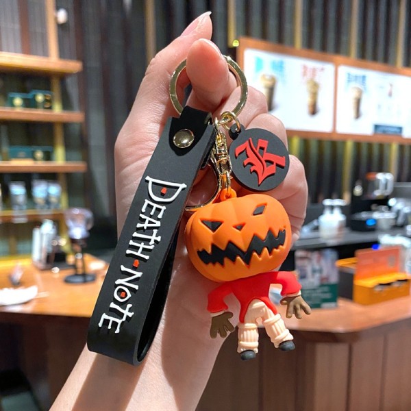 Halloween Painajainen ennen joulua avaimenperä auton avaimenperä riipus laukku auton avaimenperä kurpitsa mies - Perfet