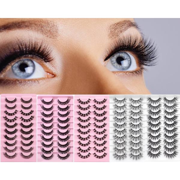 Falske vipper, russiske stripevipper, fluffy vipper - Perfet