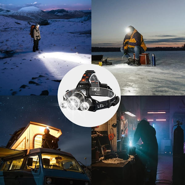 LED Pandelampe 5000 LM T6 Cree- Perfet