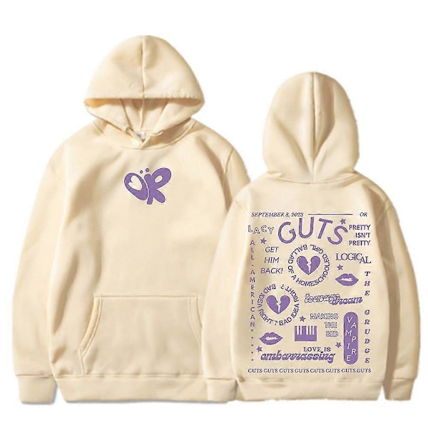 Guts Olivia Rodrigo Hoodie Efterår/Vinter - Perfekt Khaki XXXL