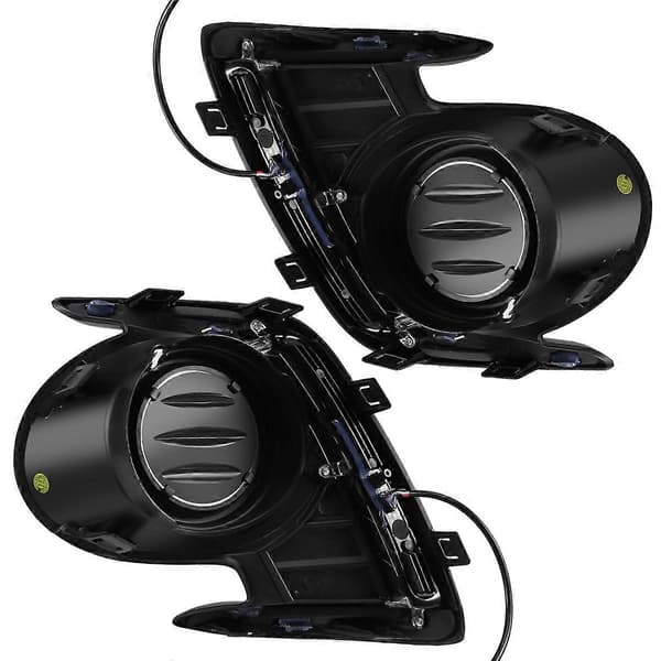 LED DRL Kjørelys Dagtid Front Tåkelys Lampe Kompatibel med Mitsubishi Attrage Mirage G4 2012-2-Perfet