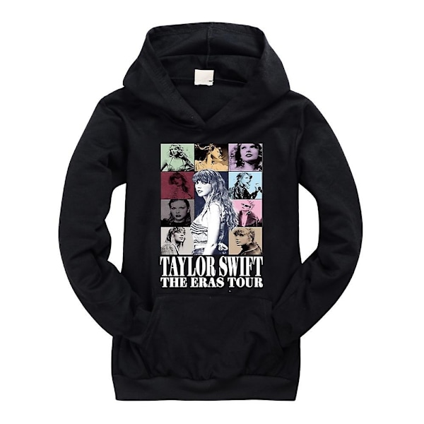 Barn & Tonåringar Pojkar Flickor Taylor Swift Tryckt Långärmad Sweatshirt Huvtröja Huvtröja Toppar - Perfekt Black 13-14 Years