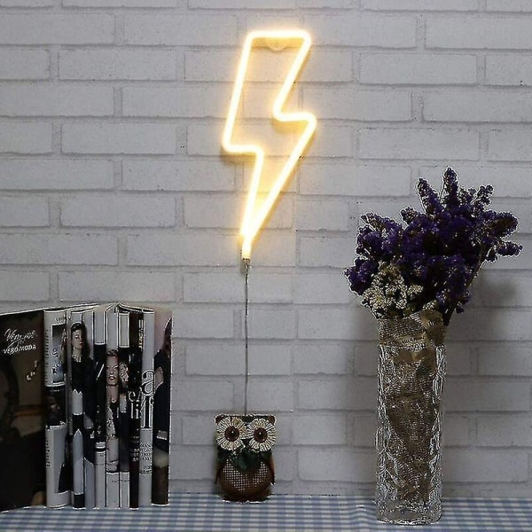2 LED neonlys, lynformede lys, atmosfæriske lys - Perfet