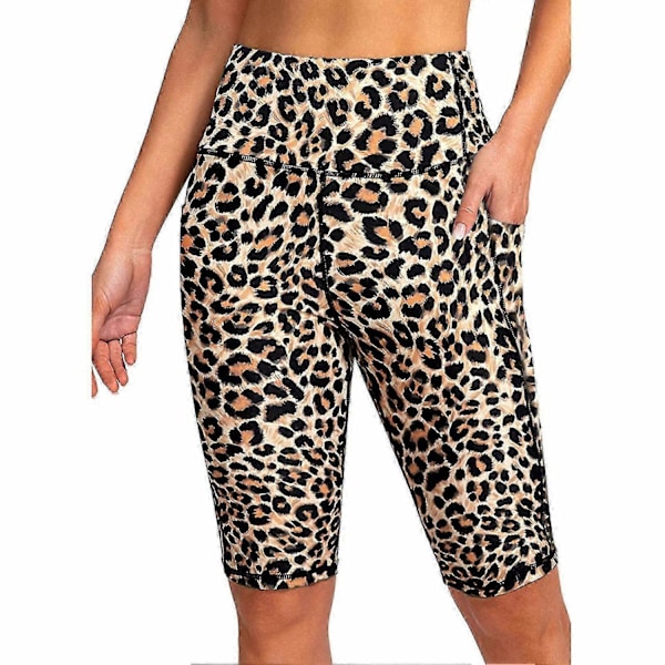 Dykkarshorts för kvinnor, minskad skavning, lättviktiga, mjuka, hudvänliga, våtdräktshorts för surfing - Perfekt Leopard Print 3XL