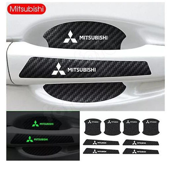 Auton Valoisa Ovikahva Suojaava naarmuuntumaton Kahva Suojatarra - Täydellinen Mitsubishi 8pcs