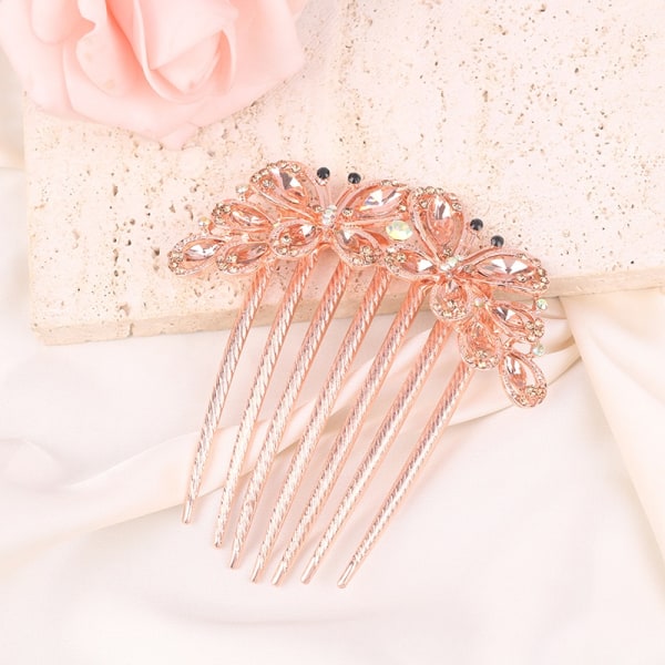 n Style Håraccessoarer Insert Comb Hair Comb Rhinestone Hea - Perfet Multicolor