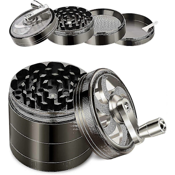 Grinder, 4 I 1 Dele Grinder, Grinder Lar, Zinklegering Grinder, Tør Grinder, Grinder med top, Grinders for-Perfet