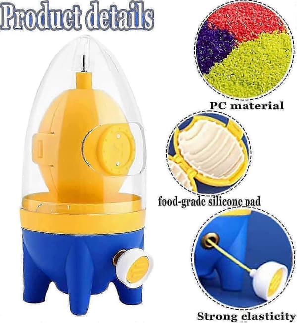 Eggeplomme Mikser, Rask Manuell Eggmikser Bærbar Eggemaker, Egg Shaker Egg Spinner for Kjøkken Miksing Egg-Perfekt