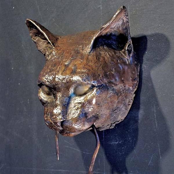 katt och mus Väggskulptur Dörrknackare Ytterdörrknackare - Perfet